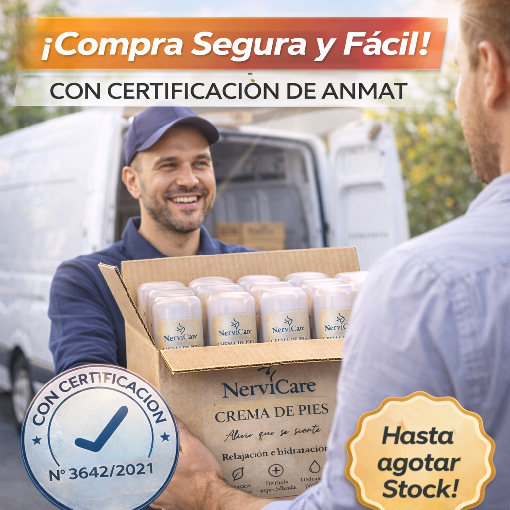 CREMA DE PIES NerviCare, alivio que se siente.
