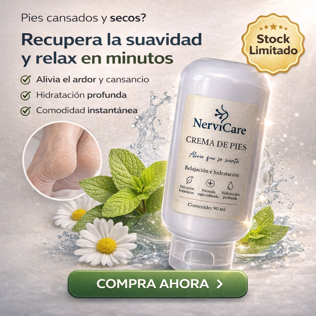 CREMA DE PIES NerviCare, alivio que se siente.
