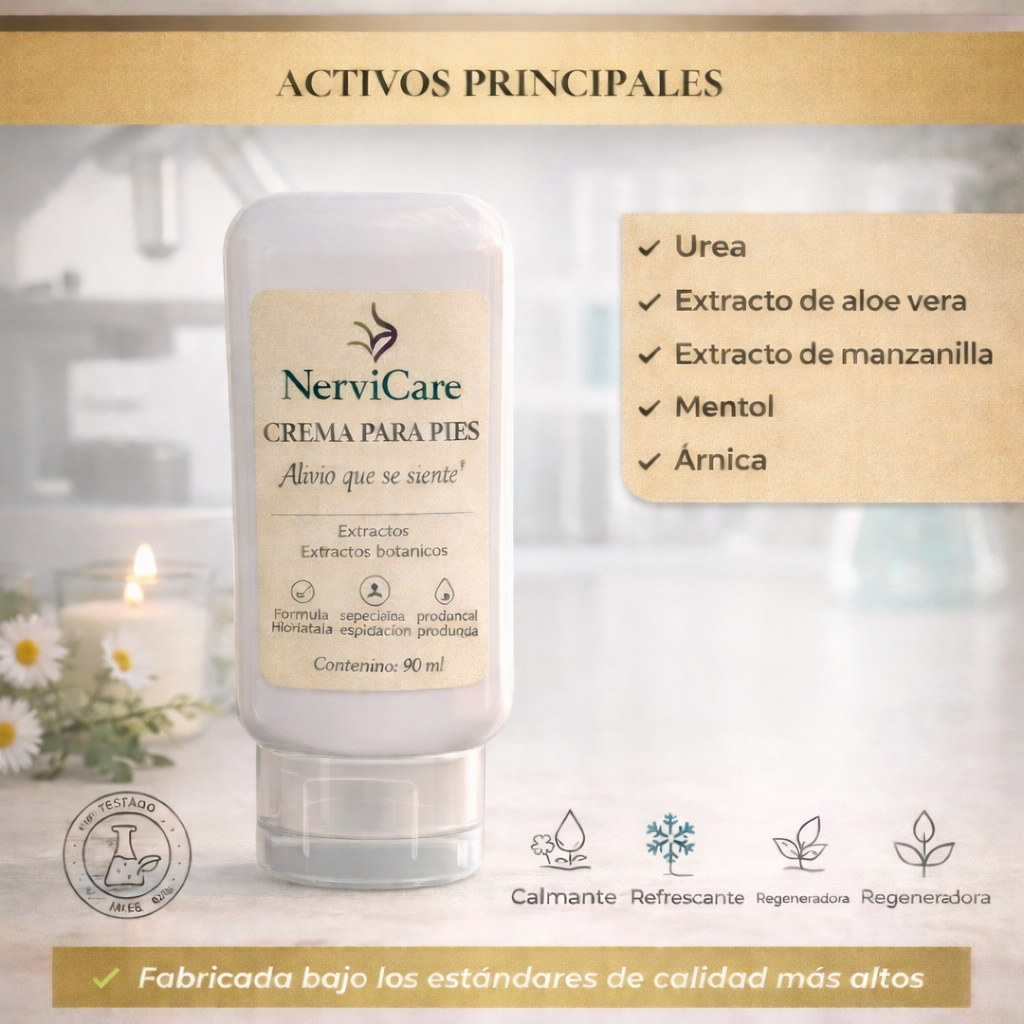CREMA DE PIES NerviCare, alivio que se siente.