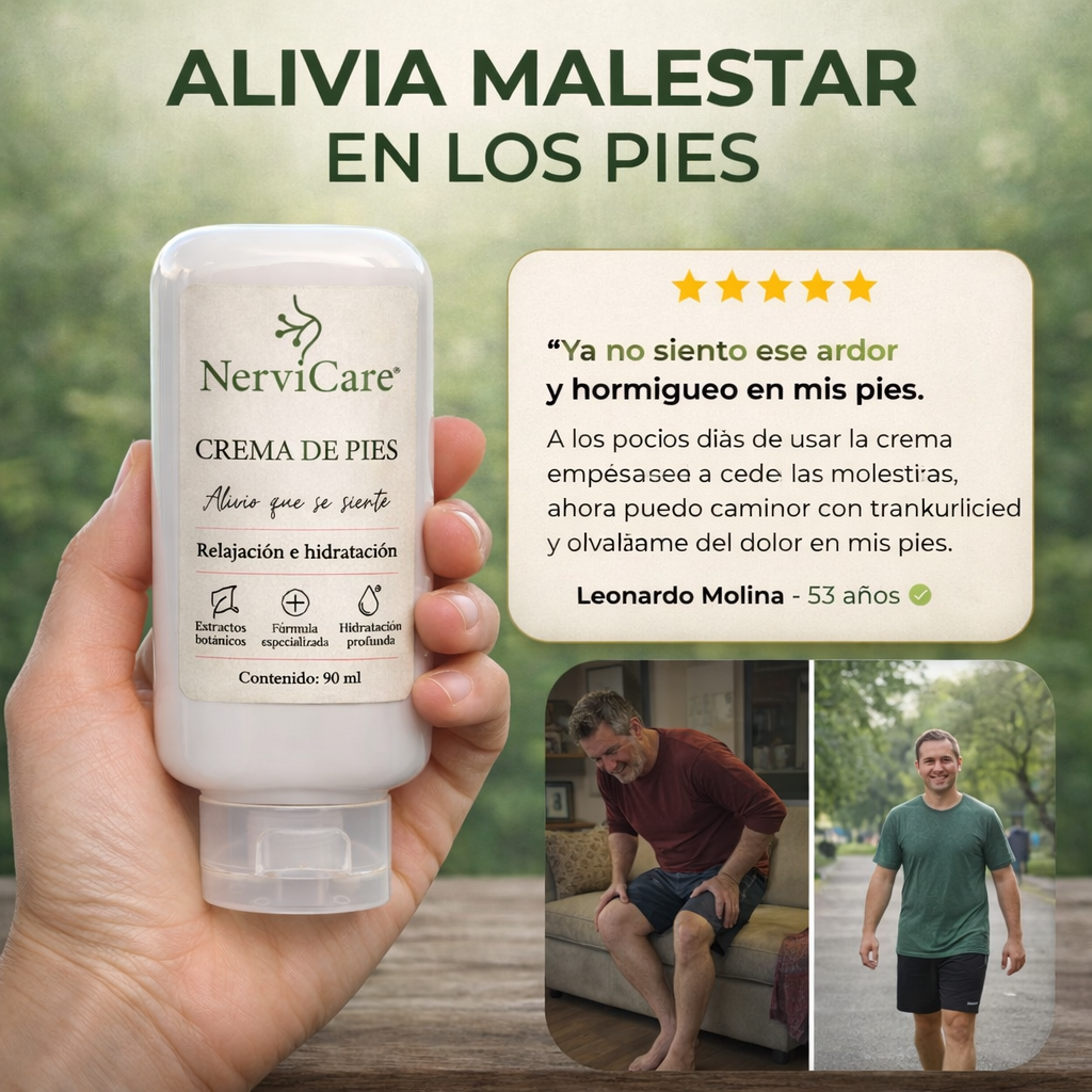 CREMA DE PIES NerviCare, alivio que se siente.
