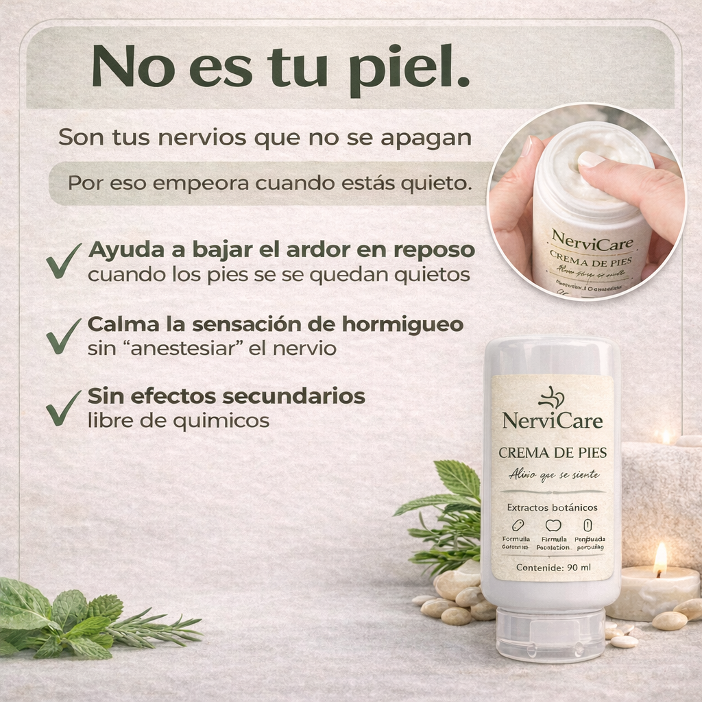 CREMA DE PIES NerviCare, alivio que se siente.
