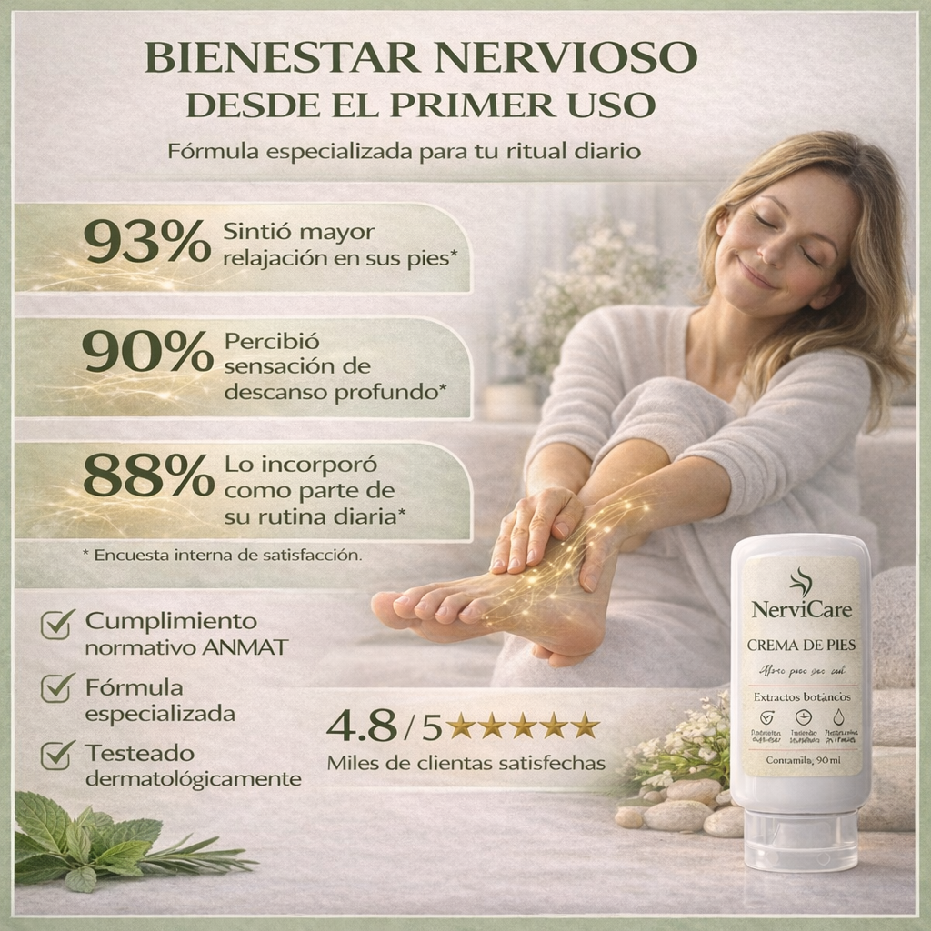 CREMA DE PIES NerviCare, alivio que se siente.